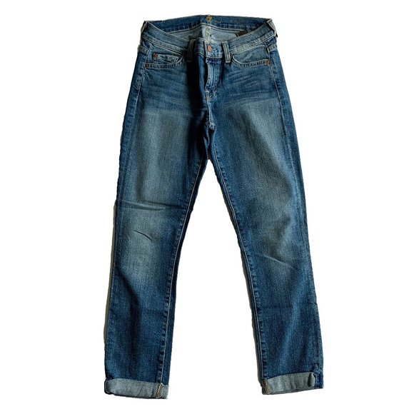 7 For All Mankind Denim - 7 For All Mankind Crop & Roll Jeans